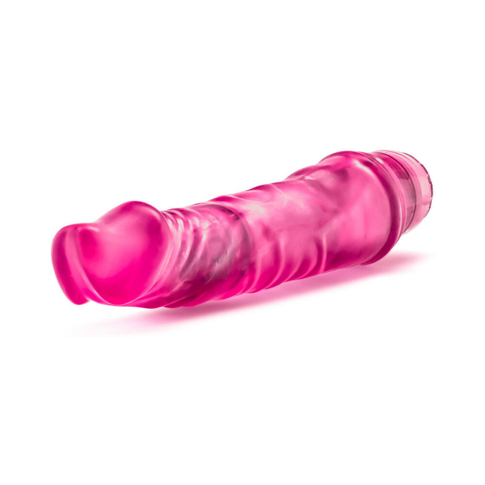 B Yours Vibe 6 Realistic 9.25 in. Vibrating Dildo Pink - Fantasies Boutique