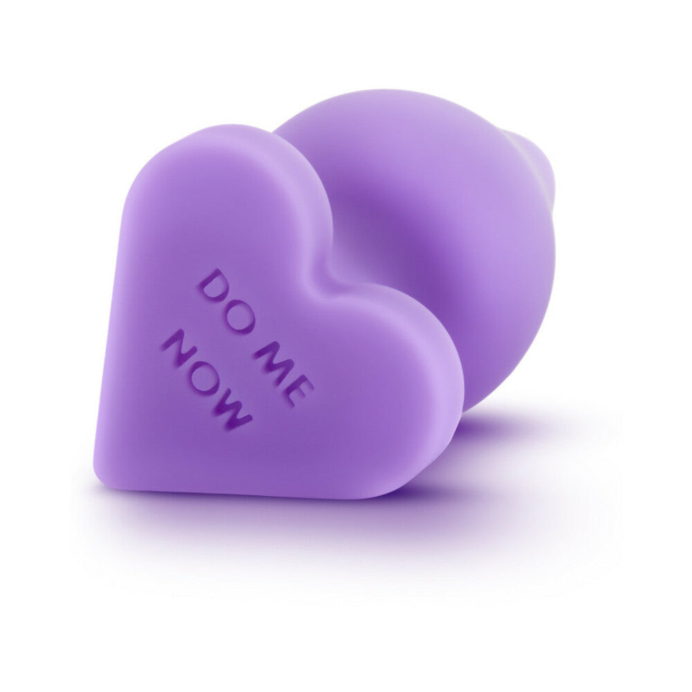 Blush Play with Me Naughty Candy Hearts 'Do Me Now' Anal Plug Purple - Fantasies Boutique