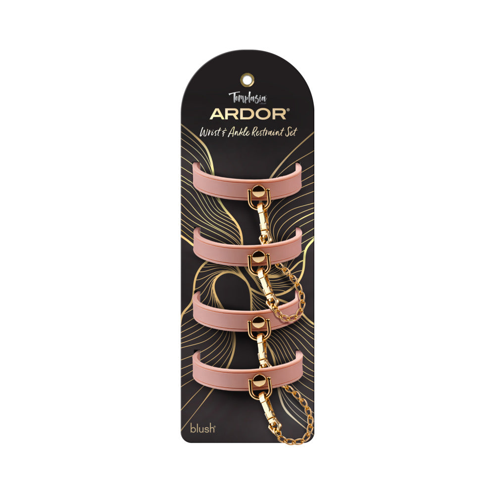 Temptasia Ardor Wrist & Ankle Restraints Pink