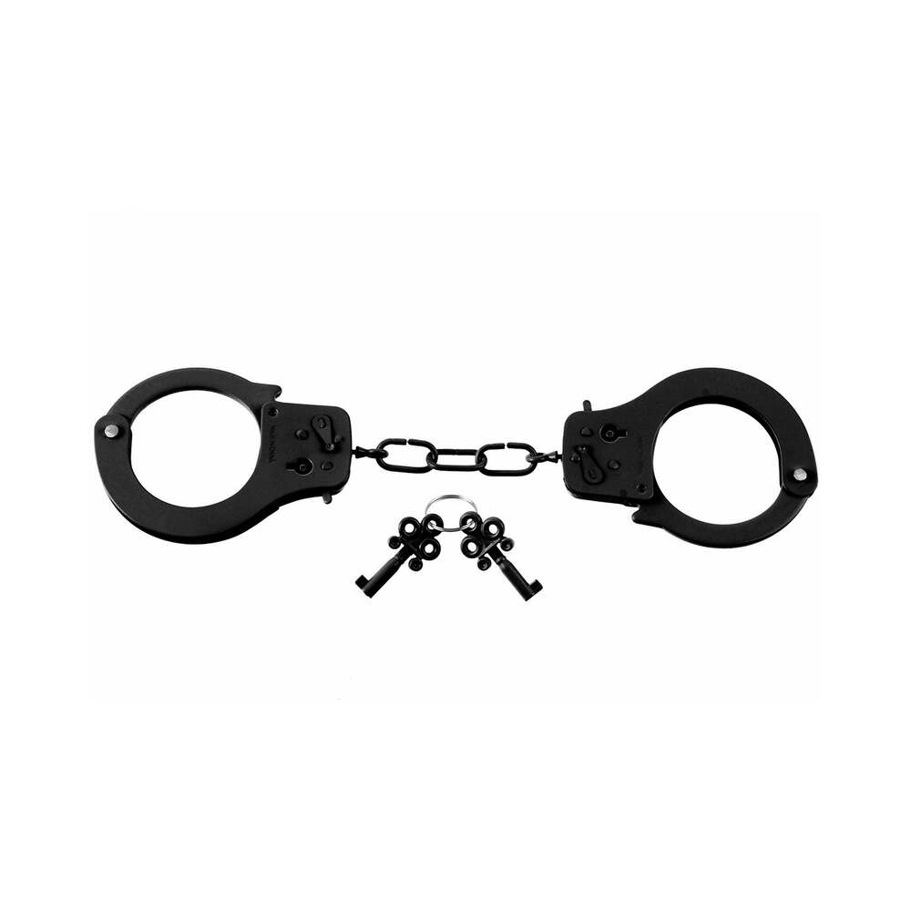 Fetish Fantasy Series Metal Designer Handcuffs Black - Fantasies Boutique