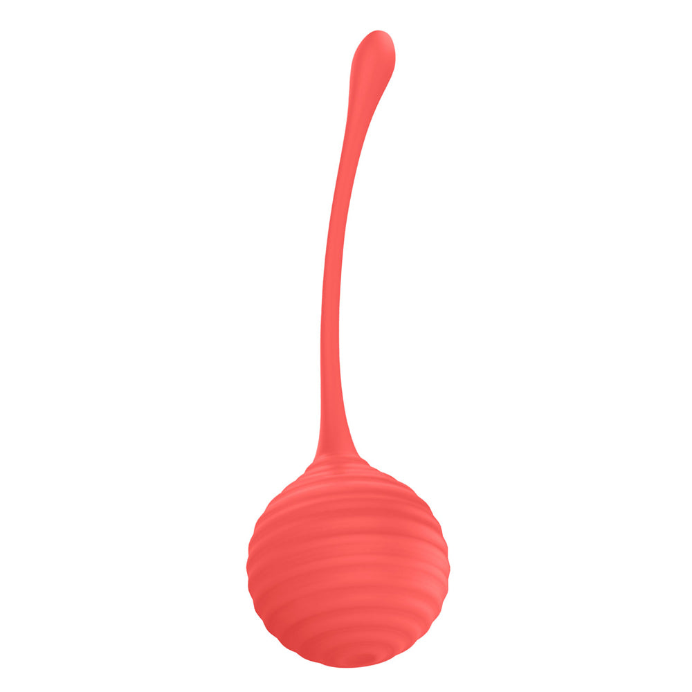 Luv Inc Kg88 Kegel Balls Ribbed Silicone 2-Piece Set Coral