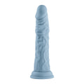 FemmeFunn Vortex Turbo Shaft 2.0 8 in. Silicone Vibrating Rotating Dildo Light Blue - Fantasies Boutique