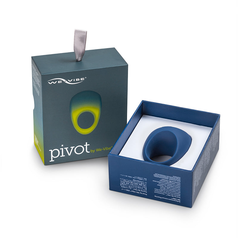 We-Vibe Pivot Rechargeable Silicone Vibrating Couples Ring Blue - Fantasies Boutique
