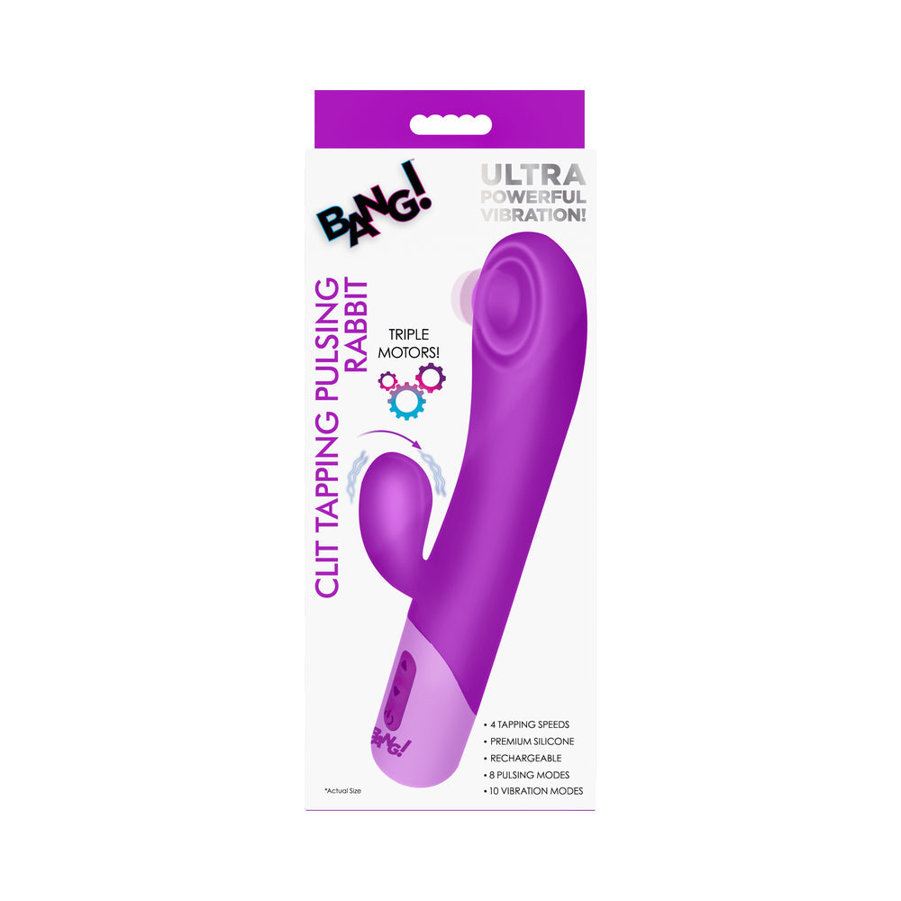 BANG! Clit Tapping Pulsing Rabbit Purple