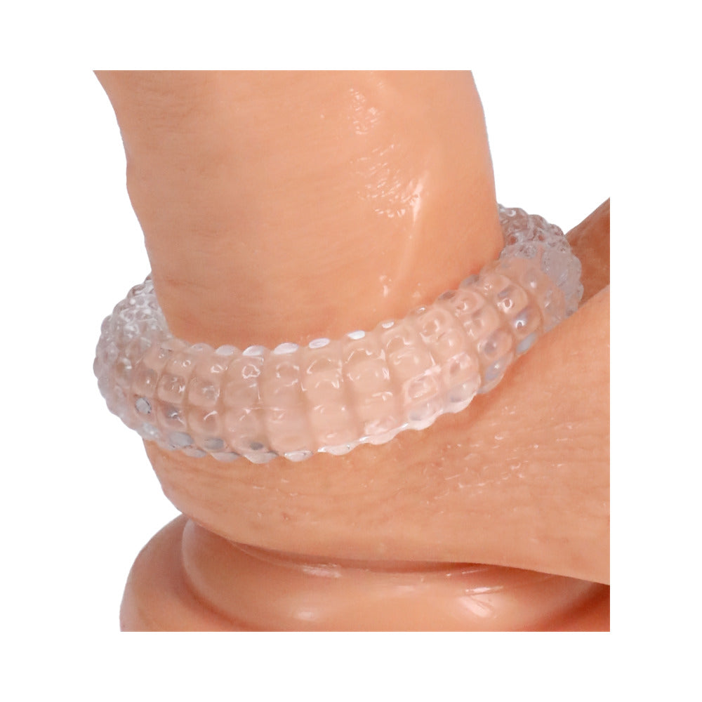 Rock Solid Radial Clear C Ring in a Clamshell - Fantasies Boutique