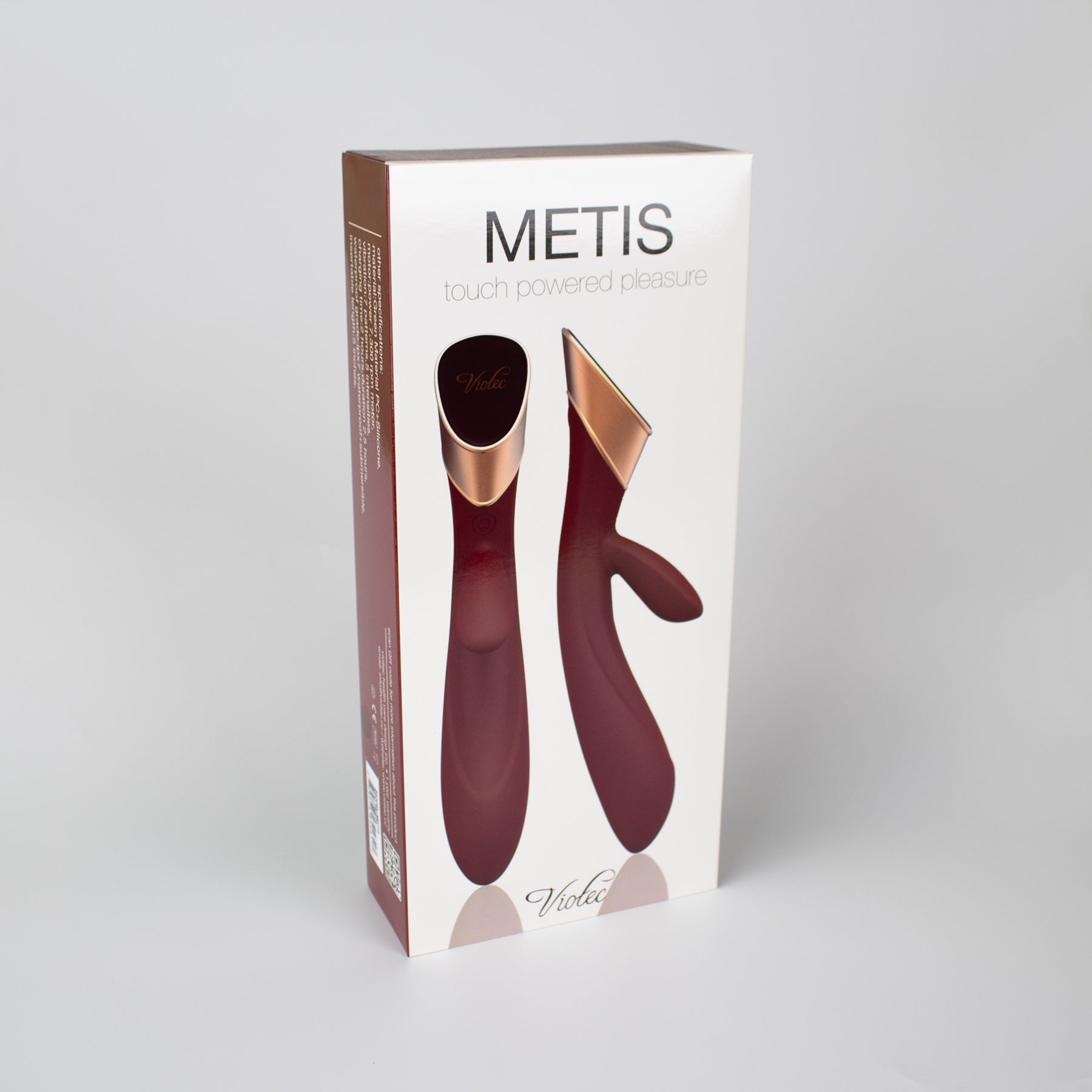 Metis Touch Panel Rabbit Vibrator Wine Red - Fantasies Boutique