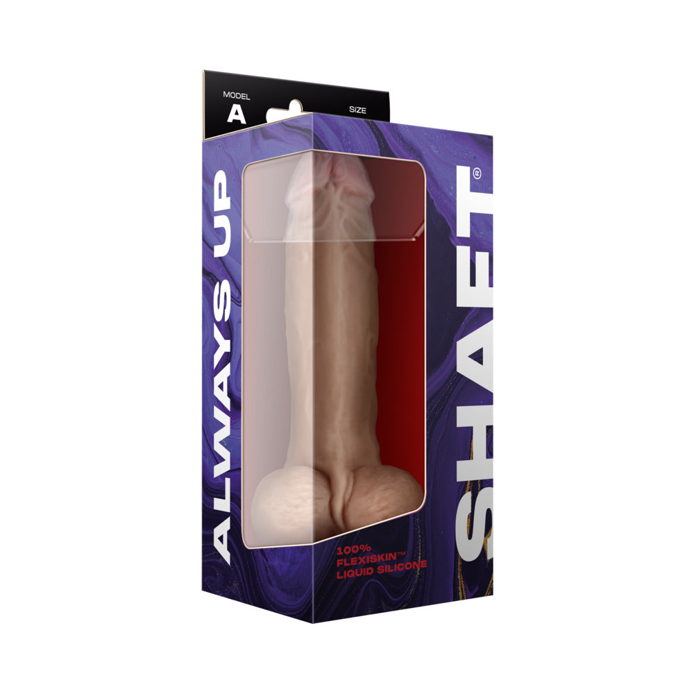 Shaft Model A: 9.5 in. Dual Density Silicone Dildo with Balls Pine - Fantasies Boutique
