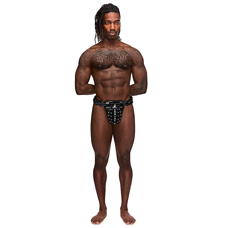 Male Power Leather Taurus Black OS - Fantasies Boutique