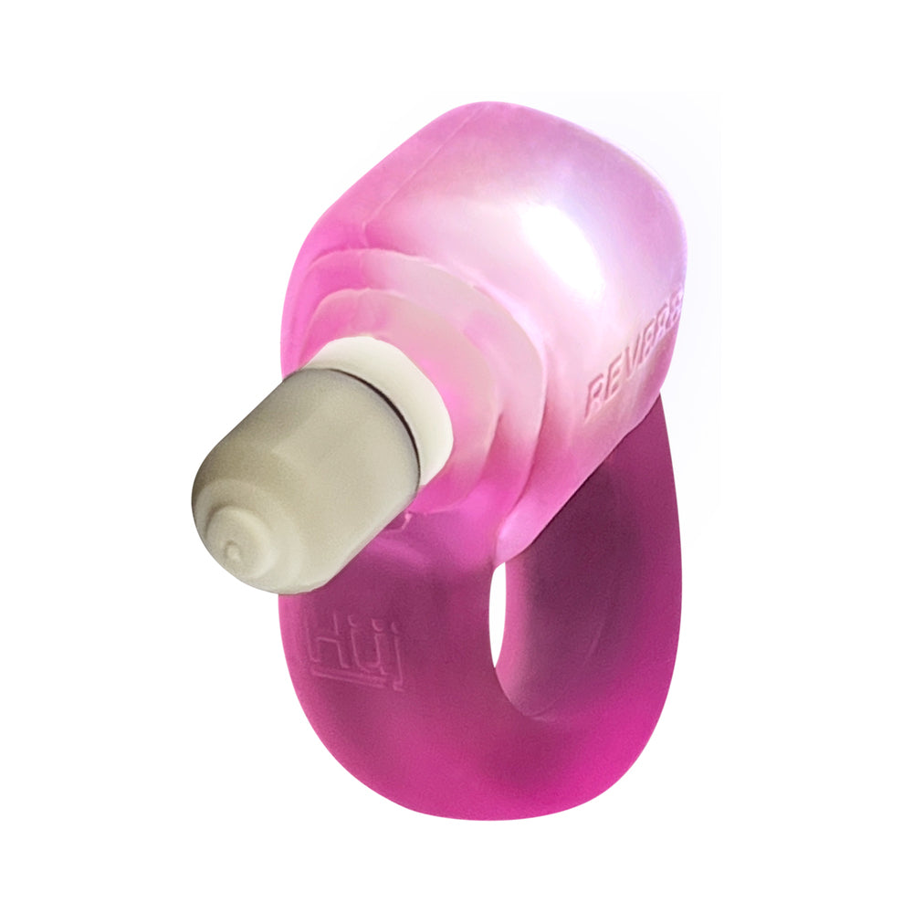 OxBalls Glowdick Cockring With Led Pink Ice - Fantasies Boutique