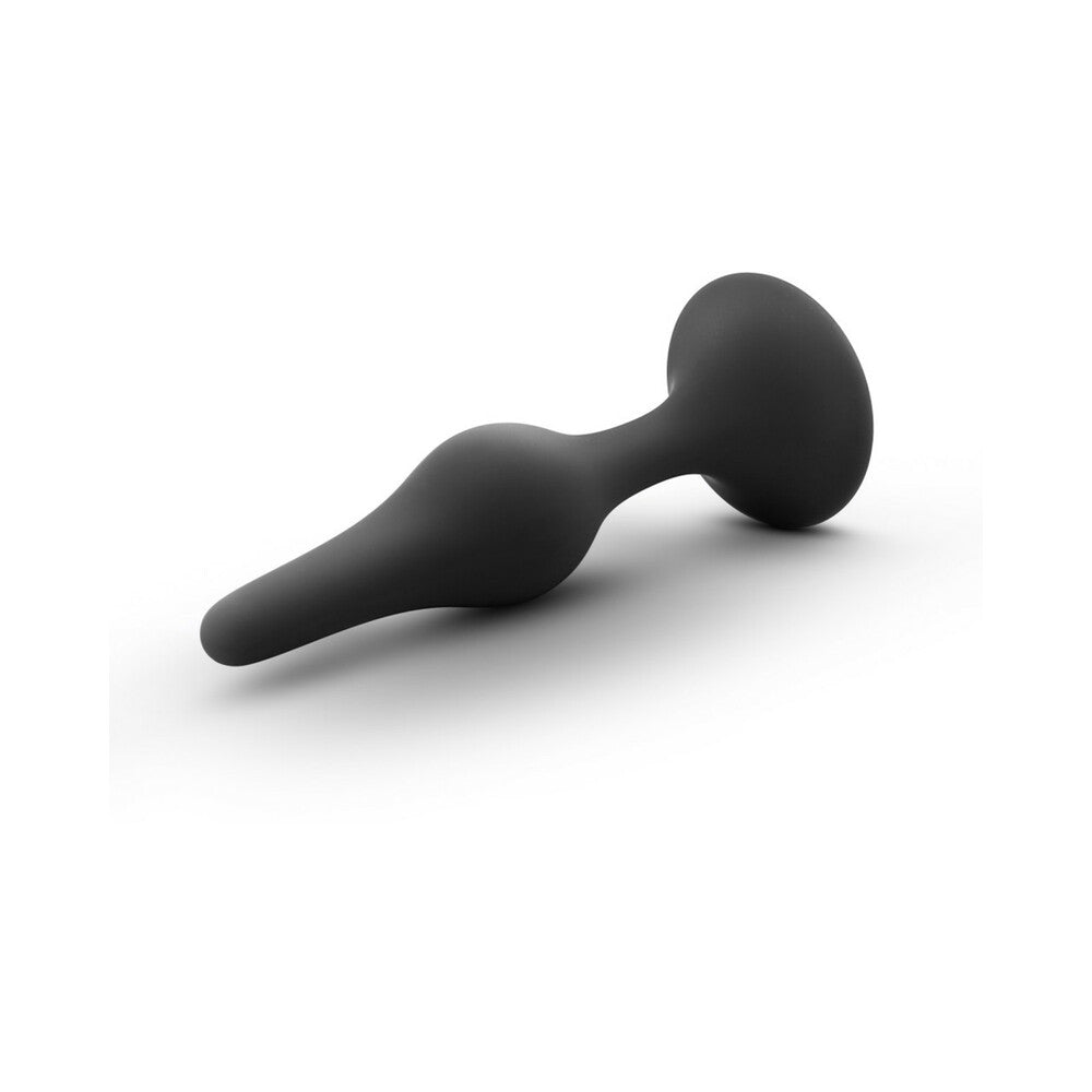 Blush Luxe Silicone Beginner Plug Small Black - Fantasies Boutique