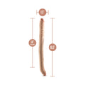 Dr. Skin Plus 16.5 in. Posable Double Dong Beige