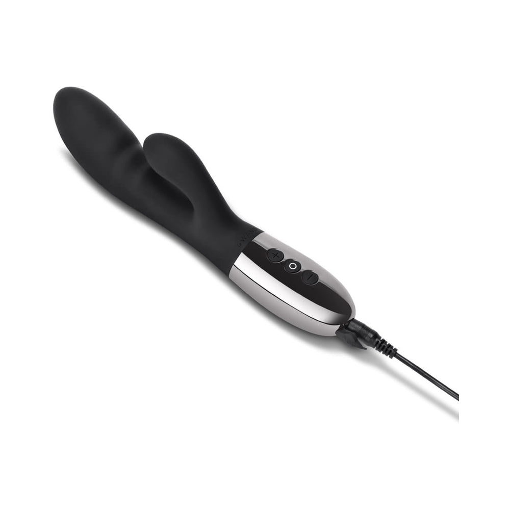 Le Wand Blend Rechargeable Double-Motor Silicone Rabbit Vibrator Black - Fantasies Boutique