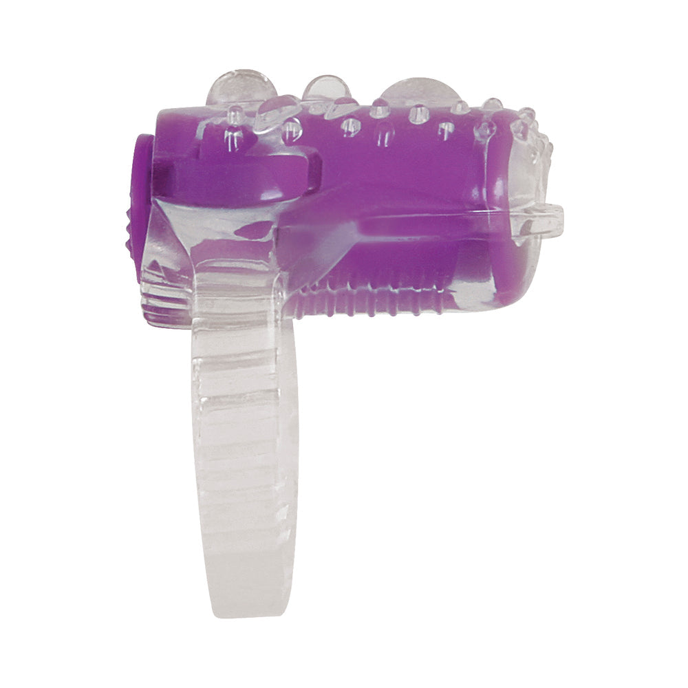 Evolved Ring True 3-Piece Vibrating Ring Set Clear/Purple - Fantasies Boutique