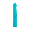 Evolved Bunny Hop Rechargeable Silicone Thrusting Rabbit Vibrator Teal