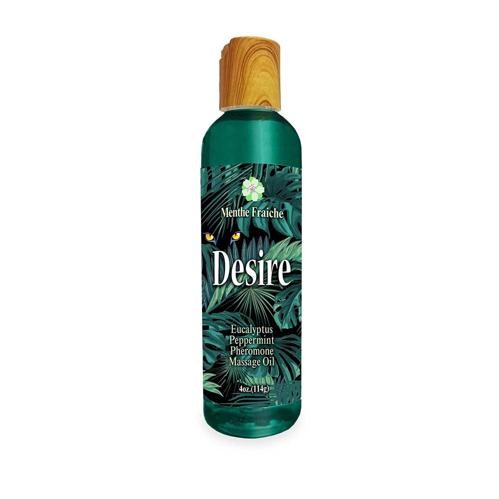 Desire Pheromone Massage Oil Eucalyptus/Peppermint 4 oz. - Fantasies Boutique