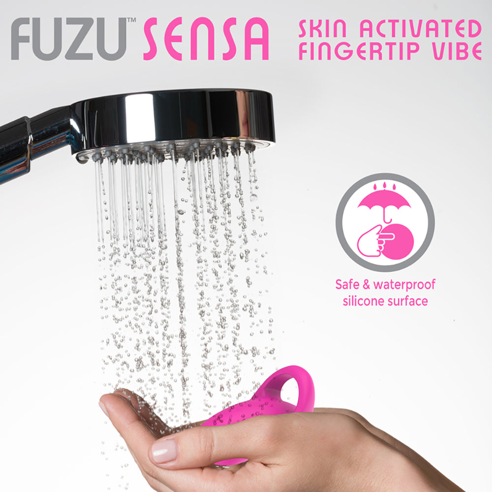 Fuzu Sensa Rechargeable Skin-Activated Fingertip Vibe Pink - Fantasies Boutique