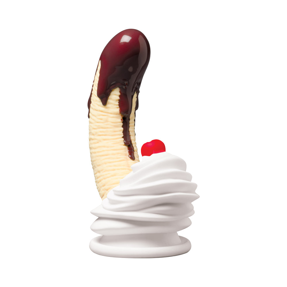 Simply Sweet Chocolate Dipped Banana Split Premium Silicone Dildo