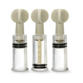 Blush Temptasia Clit and Nipple Twist Suckers 3-Piece Set Clear