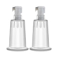 Temptasia - Nipple Pumping Cylinders - Set of 2 (1in Diameter) - Clear