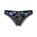 Magic Silk Hazy Dayz Crotchless Panty with Open Back Mushroom S/M