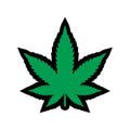 Weed Pin Green Marijuana Leaf