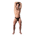 Male Power Show Stopper Thong Silver Mesh Dot S/M - Fantasies Boutique