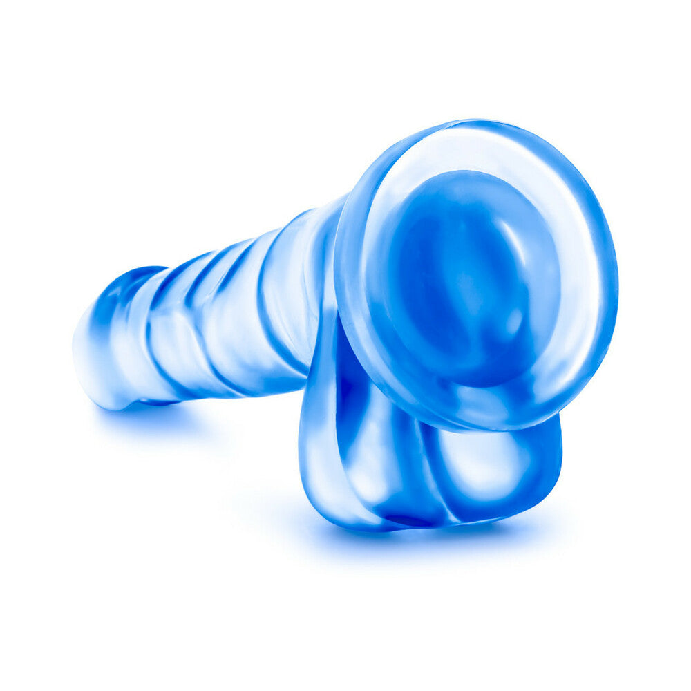 B Yours Sweet 'n Hard 4 Realistic 7 in. Dildo with Balls Blue - Fantasies Boutique