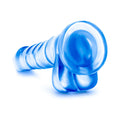 B Yours Sweet 'n Hard 4 Realistic 7 in. Dildo with Balls Blue - Fantasies Boutique