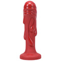 Tantus Magma Textured Fantasy Dildo Crimson - Fantasies Boutique