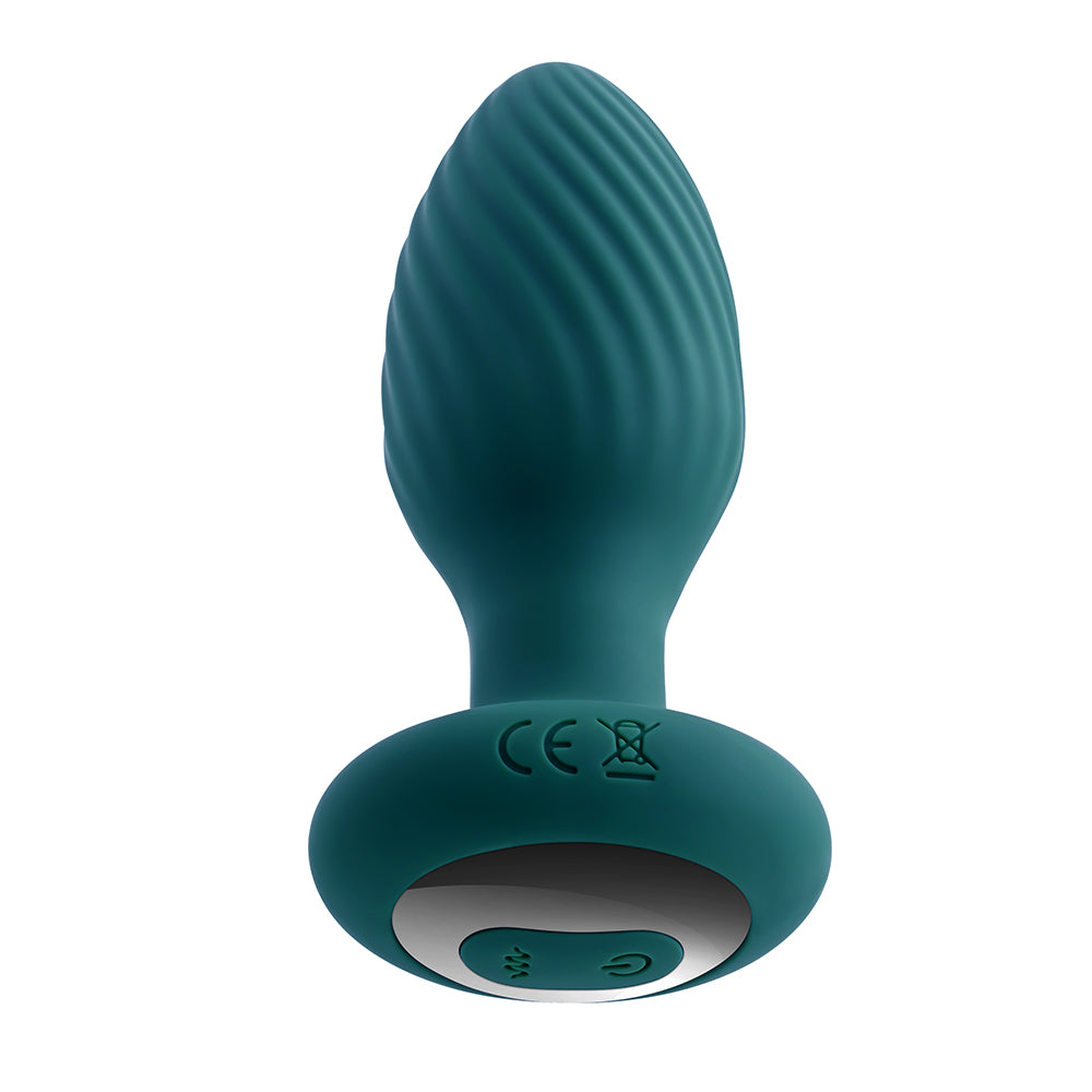 Playboy Spinning Tail Teaser Vibrating Rotating Anal Plug Salute - Fantasies Boutique