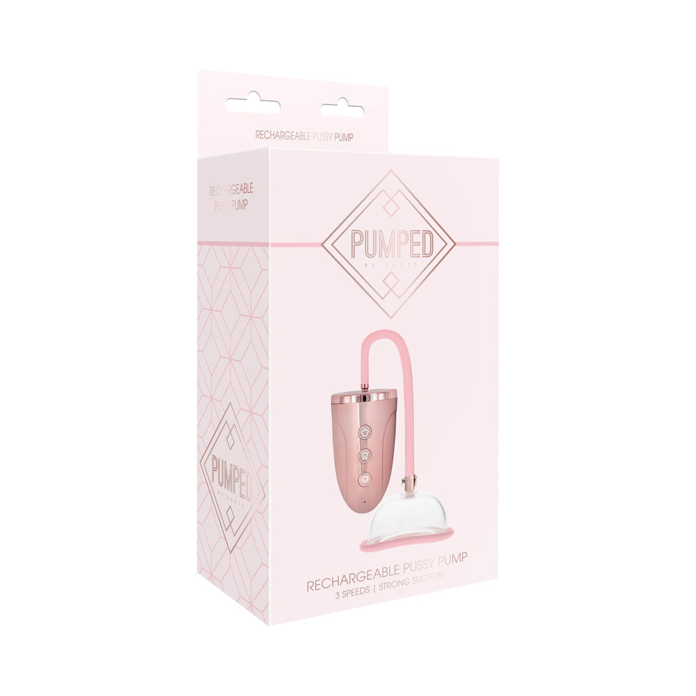 Pumped Rechargeable 3-Speed Pussy Pump Pink - Fantasies Boutique