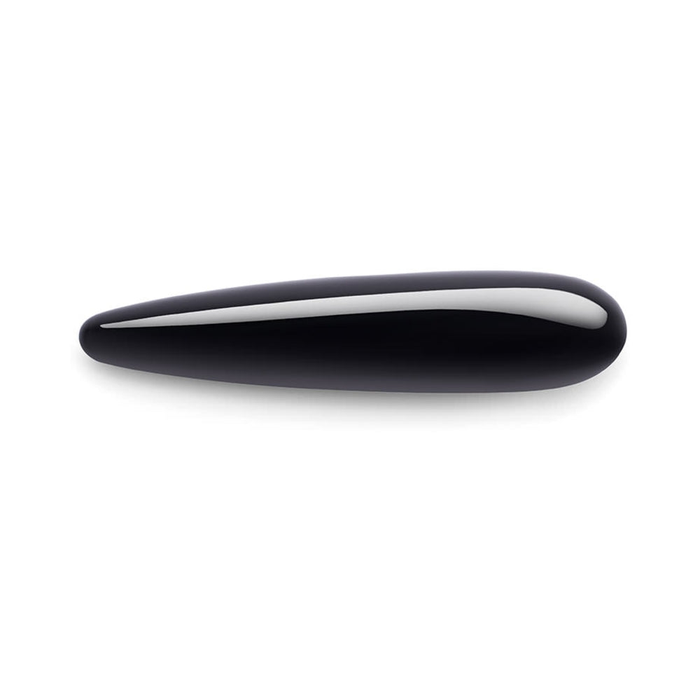 Le Wand Crystal Slim Wand Black Obsidian - Fantasies Boutique