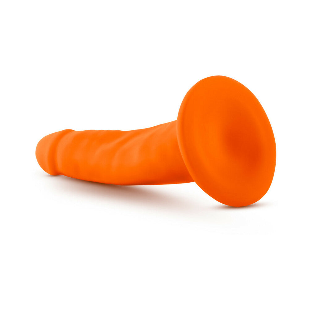 Neo 6 in. Dual Density Dildo Neon Orange - Fantasies Boutique