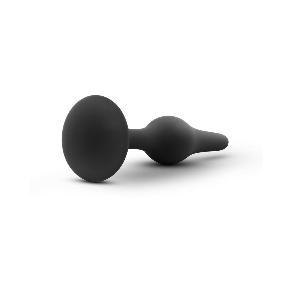 Blush Luxe Silicone Beginner Plug Small Black - Fantasies Boutique