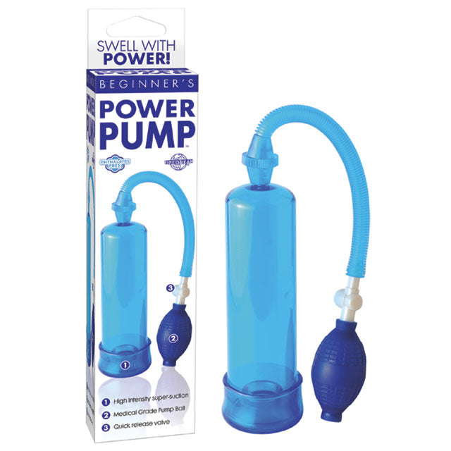 Pipedream Beginner's Power Pump Blue - Fantasies Boutique