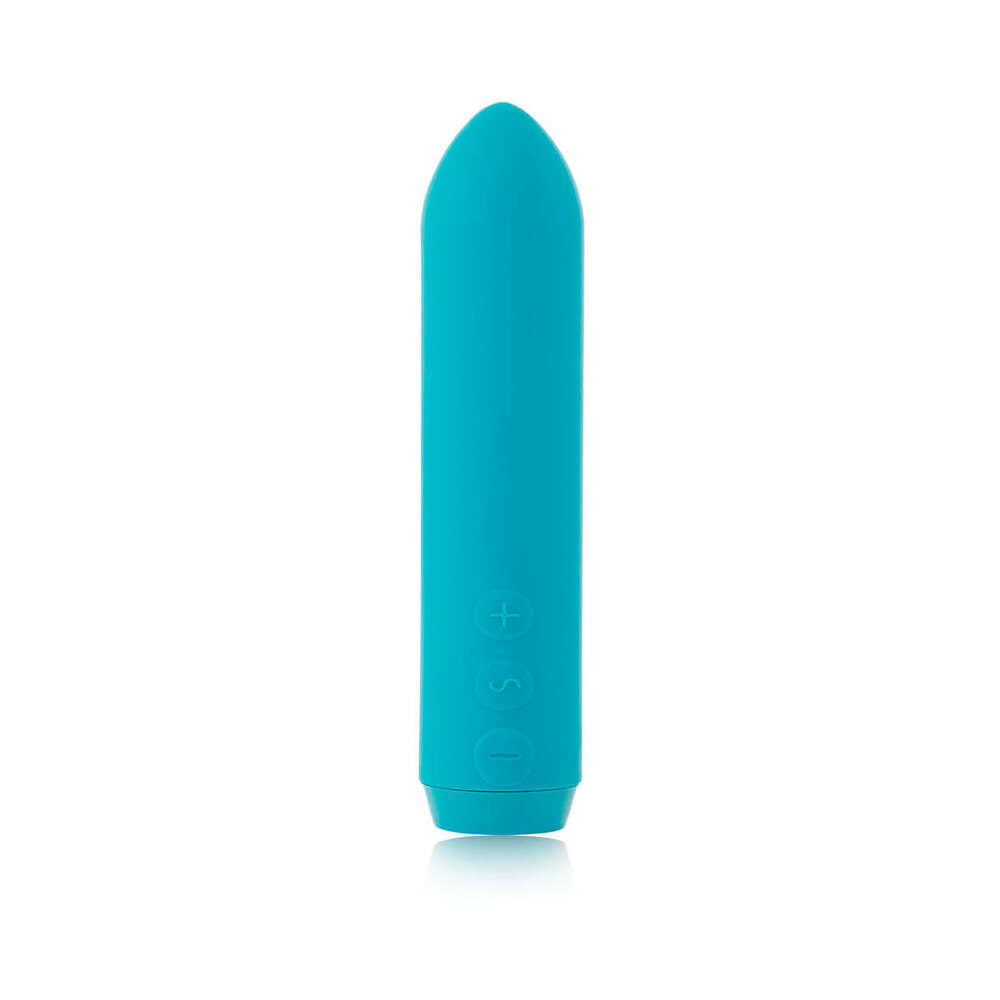 Je Joue Classic Bullet Vibrator Rechargeable Silicone with Finger Sleeve Teal - Fantasies Boutique