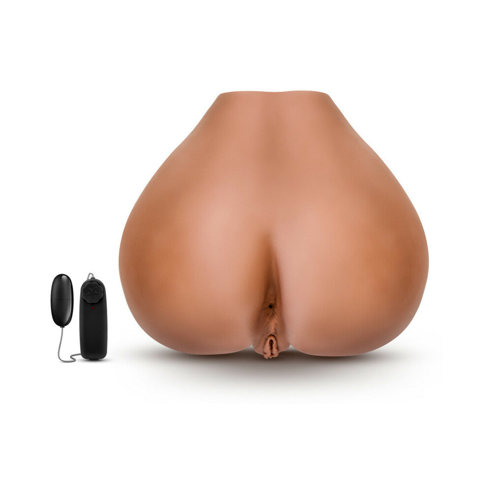 X5 Men Rita Dual Entry Masturbator with Remote-Controlled Bullet Vibrator Tan - Fantasies Boutique