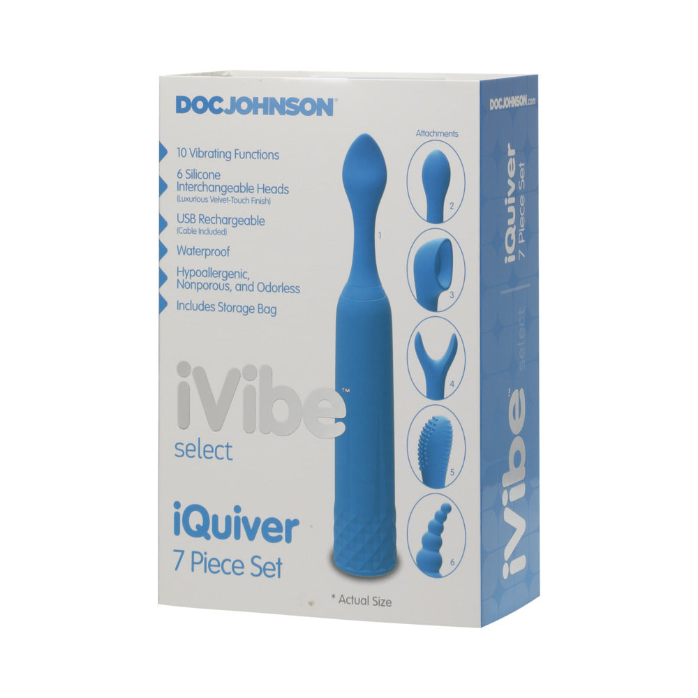 iVibe Select - iQuiver - 7 Piece Set Periwinkle Blue - Fantasies Boutique