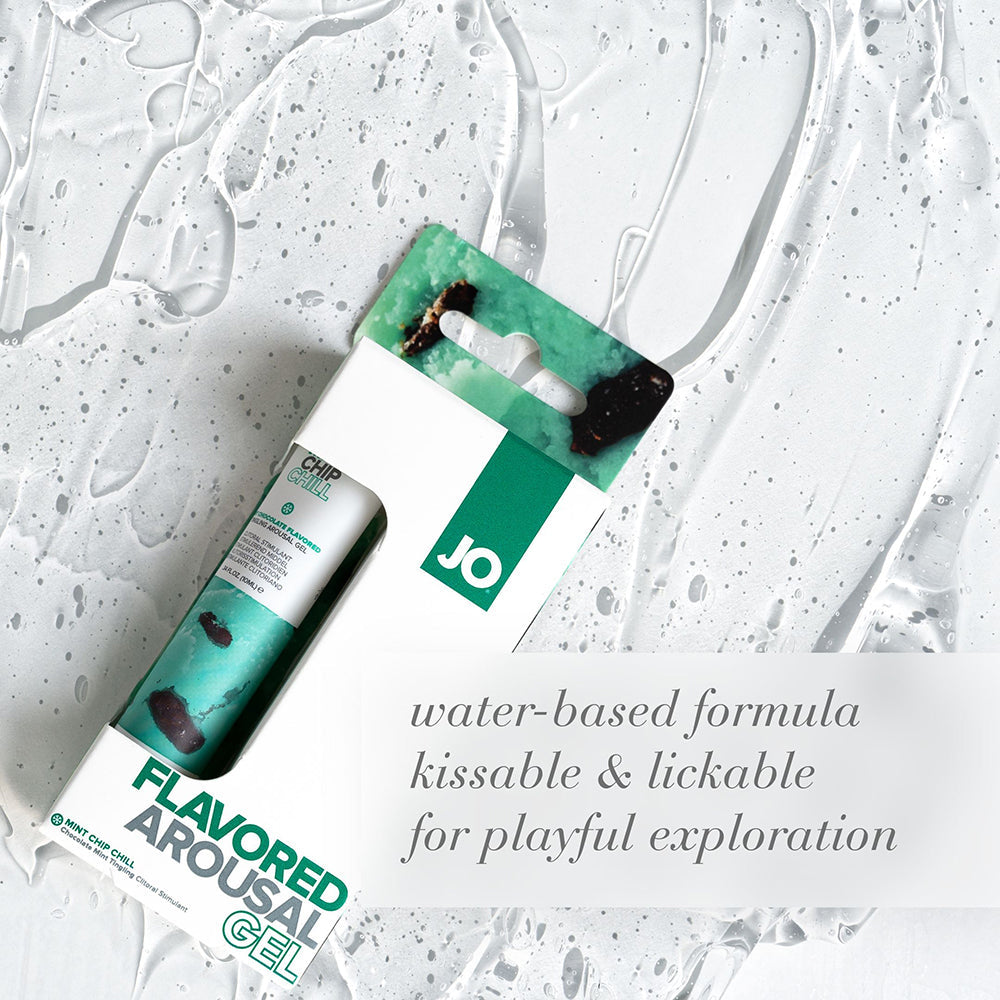 JO Mint Chip Chill Flavored Arousal Gel 0.34 oz. - Fantasies Boutique