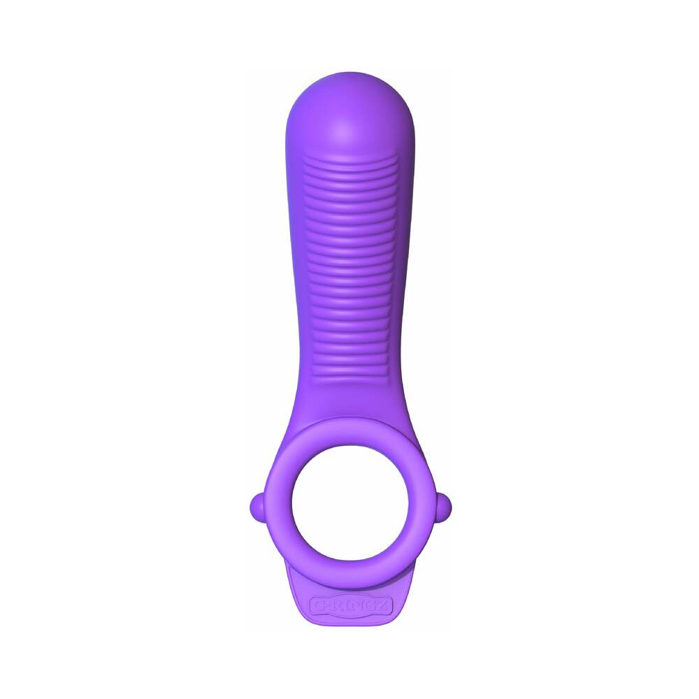 Fantasy C-Ringz Remote-Controlled Vibrating Ride N Glide Couples Ring Purple - Fantasies Boutique