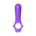 Fantasy C-Ringz Remote-Controlled Vibrating Ride N Glide Couples Ring Purple - Fantasies Boutique