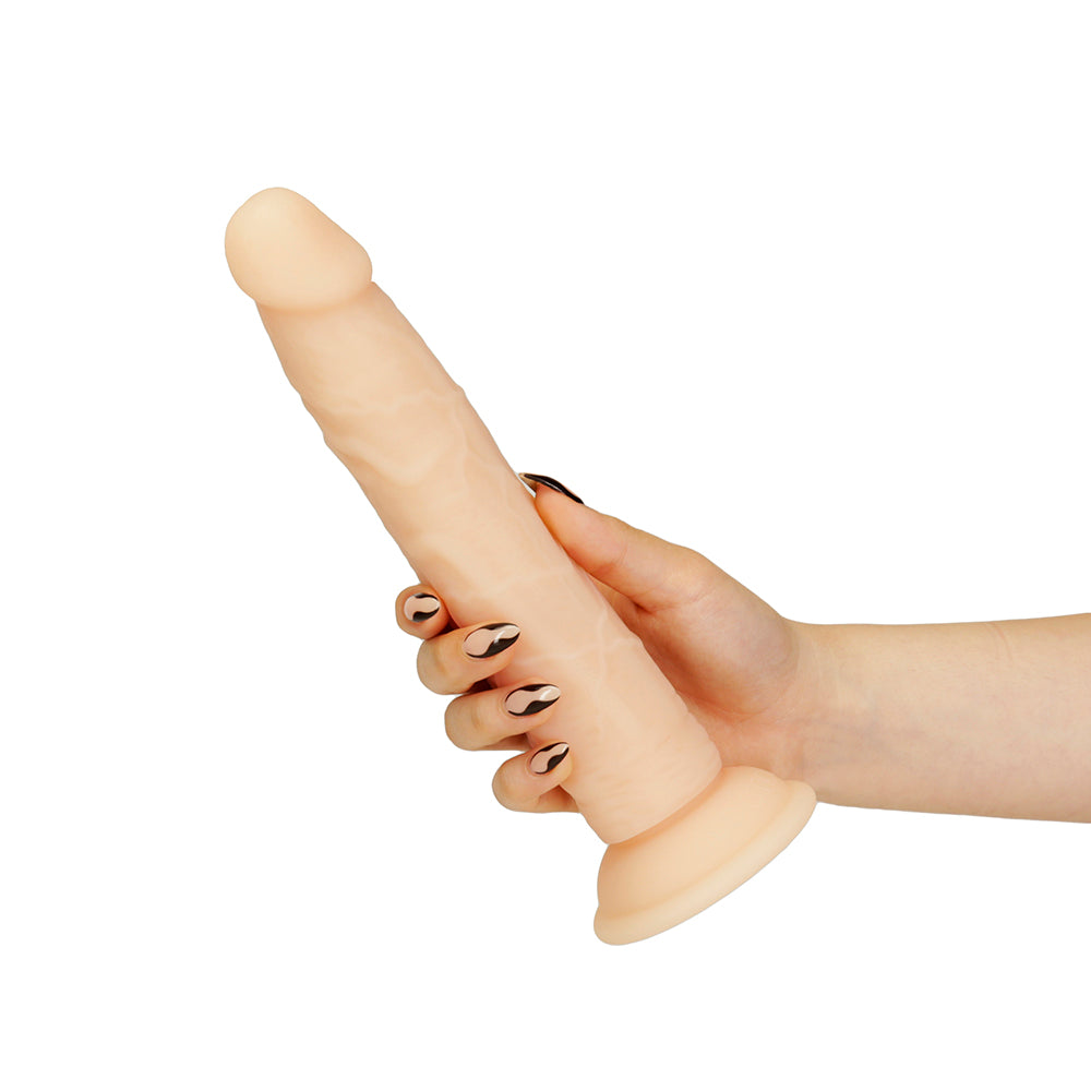 Naked Addiction Vanilla 9 in. Bendable Dual Density Silicone Dildo - Fantasies Boutique