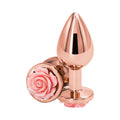 Rear Assets Rose Anal Plug Medium Pink - Fantasies Boutique
