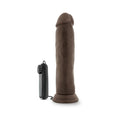 Dr. Skin Dr. Throb Realistic 9.5 in. Vibrating Dildo Brown - Fantasies Boutique