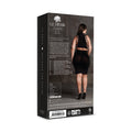 Le Desir Shade Kala XXXVII 2-Piece with Turtleneck, Crop Top & Skirt Black Queen Size - Fantasies Boutique