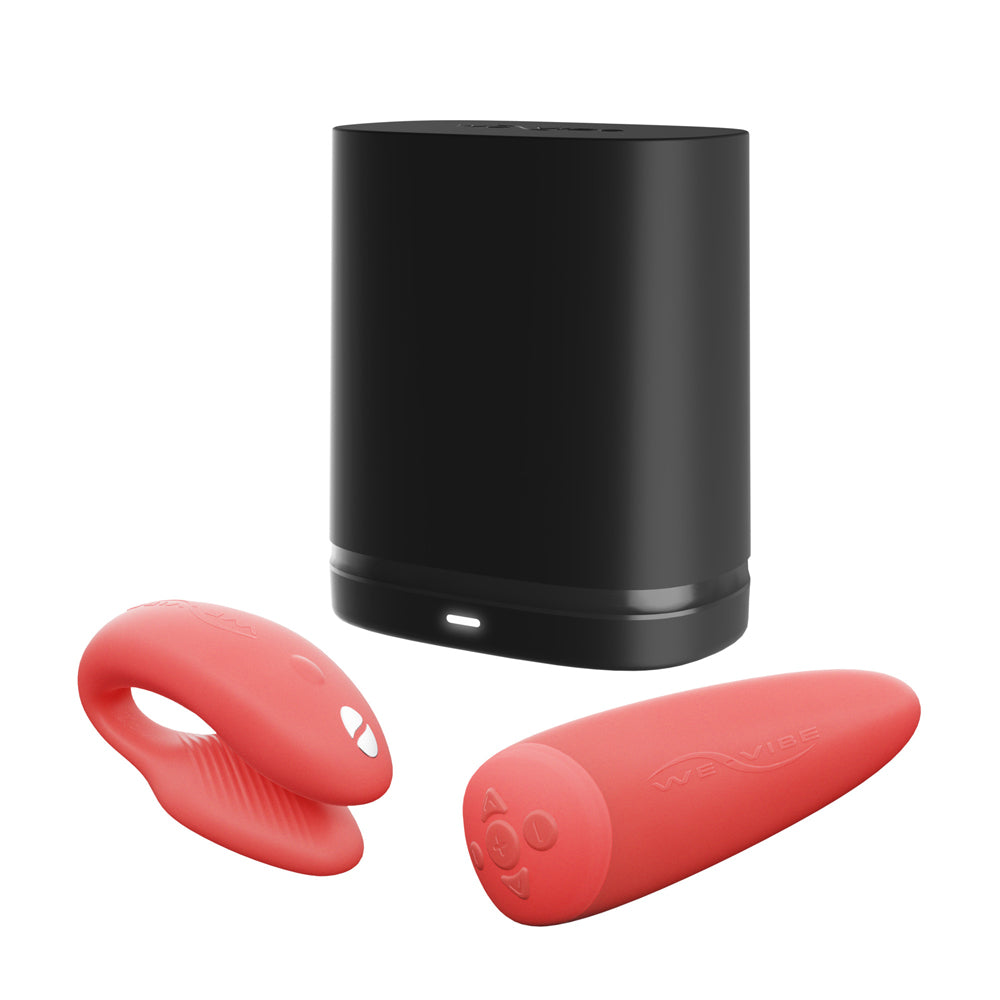We-Vibe Chorus Rechargeable Remote-Controlled Silicone Couples Vibrator Crave Coral - Fantasies Boutique