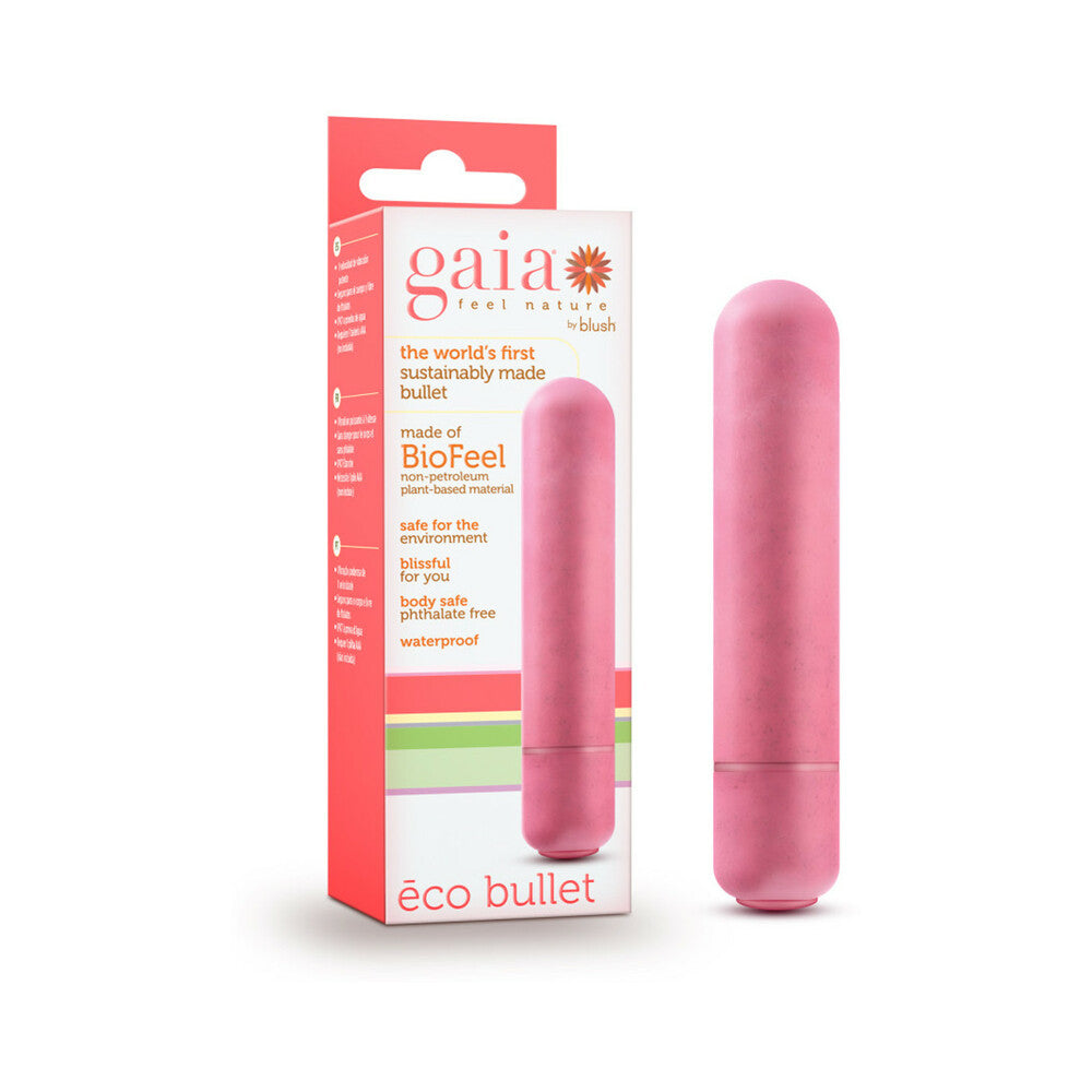 Blush Gaia Eco Bullet Single-Speed Vibrator Coral - Fantasies Boutique