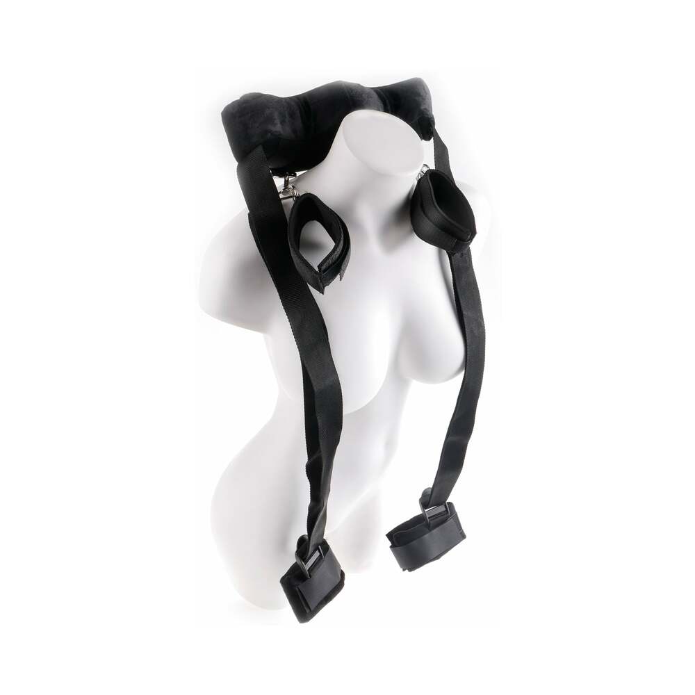 Fetish Fantasy Series Adjustable Position Master with Cuffs Black - Fantasies Boutique