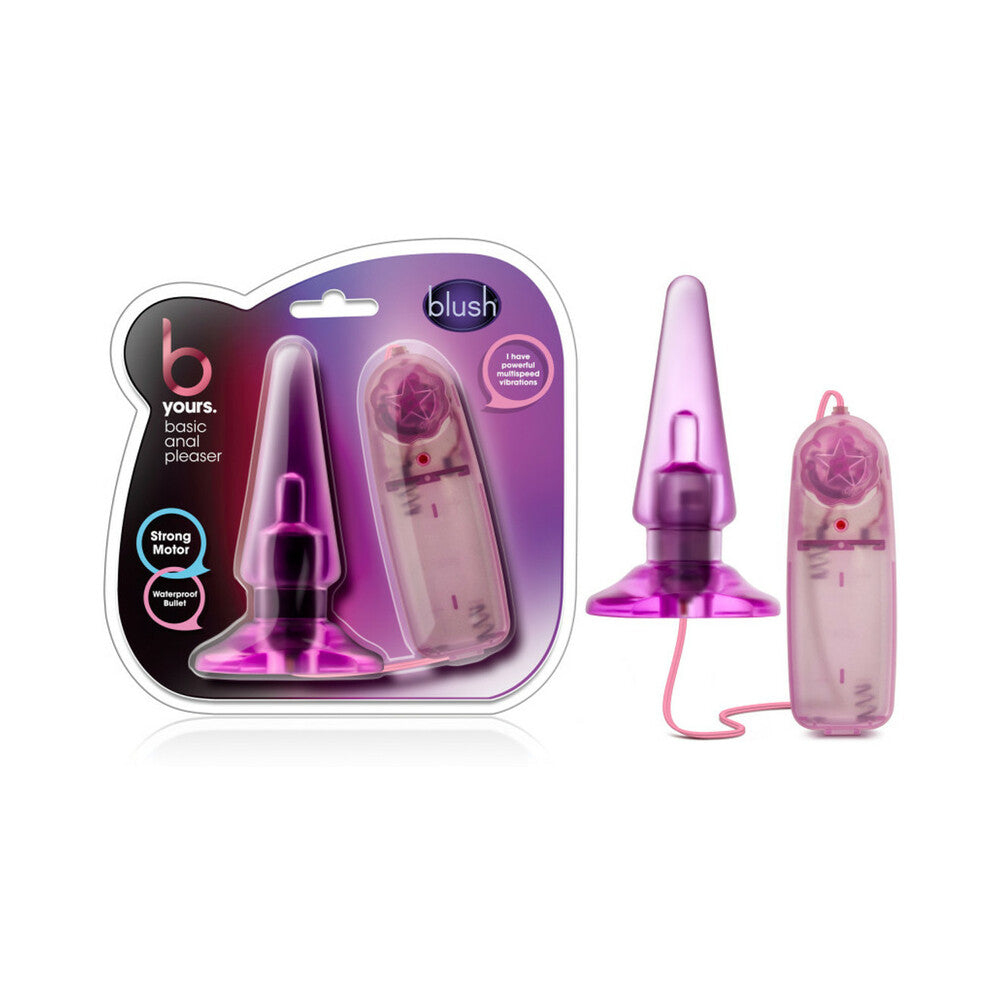 B Yours Basic Anal Pleaser Remote-Controlled Vibrating Anal Plug Pink - Fantasies Boutique