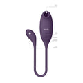 VIVE QUINO Rechargeable Air Wave & Vibrating Silicone Egg Vibrator Purple - Fantasies Boutique